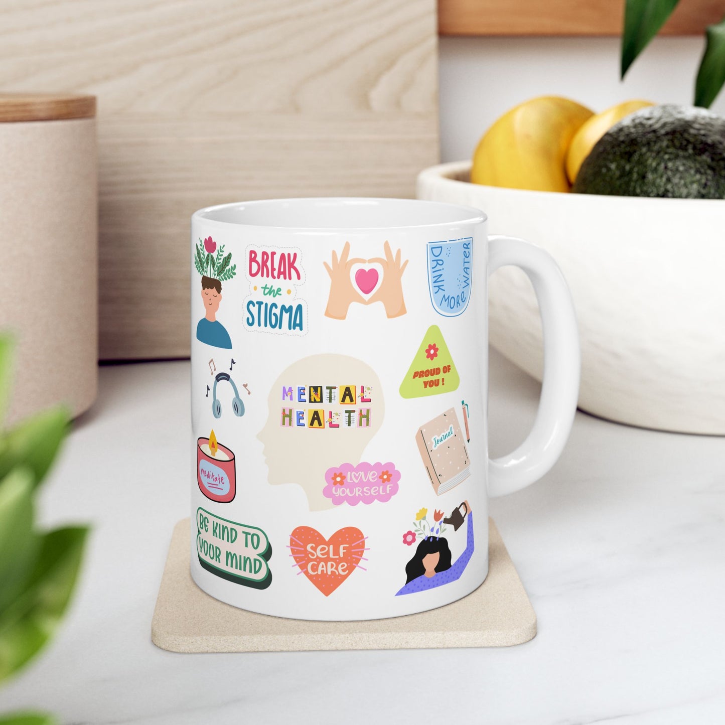 Mental Health Matters Cute Ceramic Coffee Cup Mug