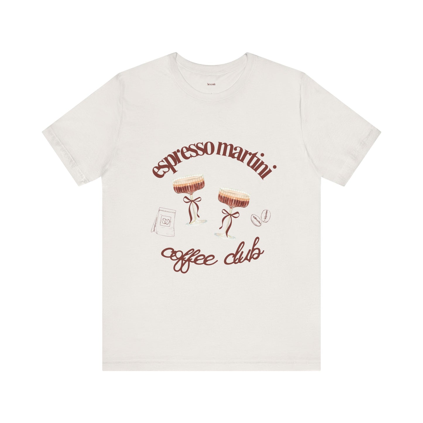 Espresso Martini Coffee Club Two Tinis Graphic Streetwear T-Shirt
