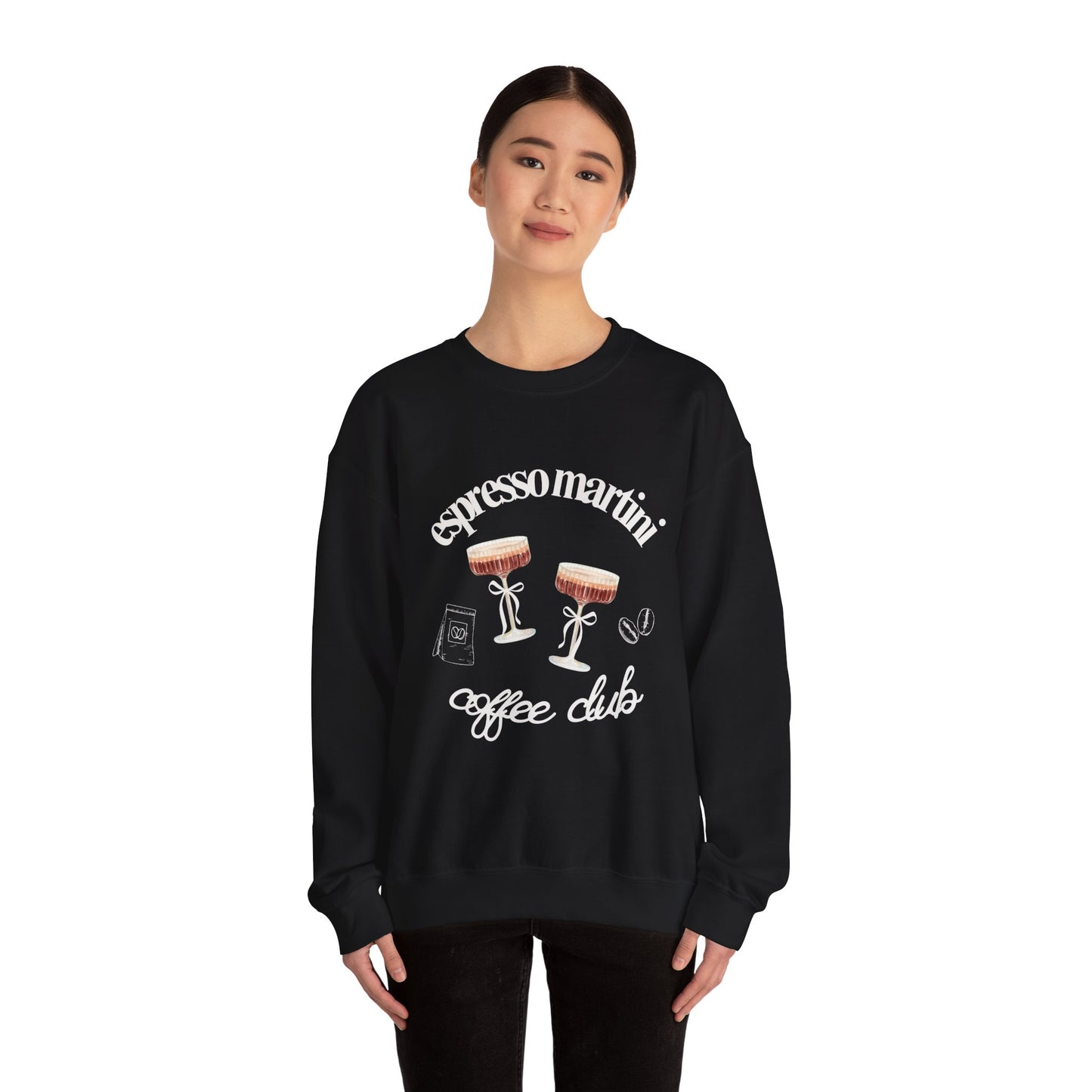 Espresso Martini Coffee Club Two Tinis Graphic Sweatshirt