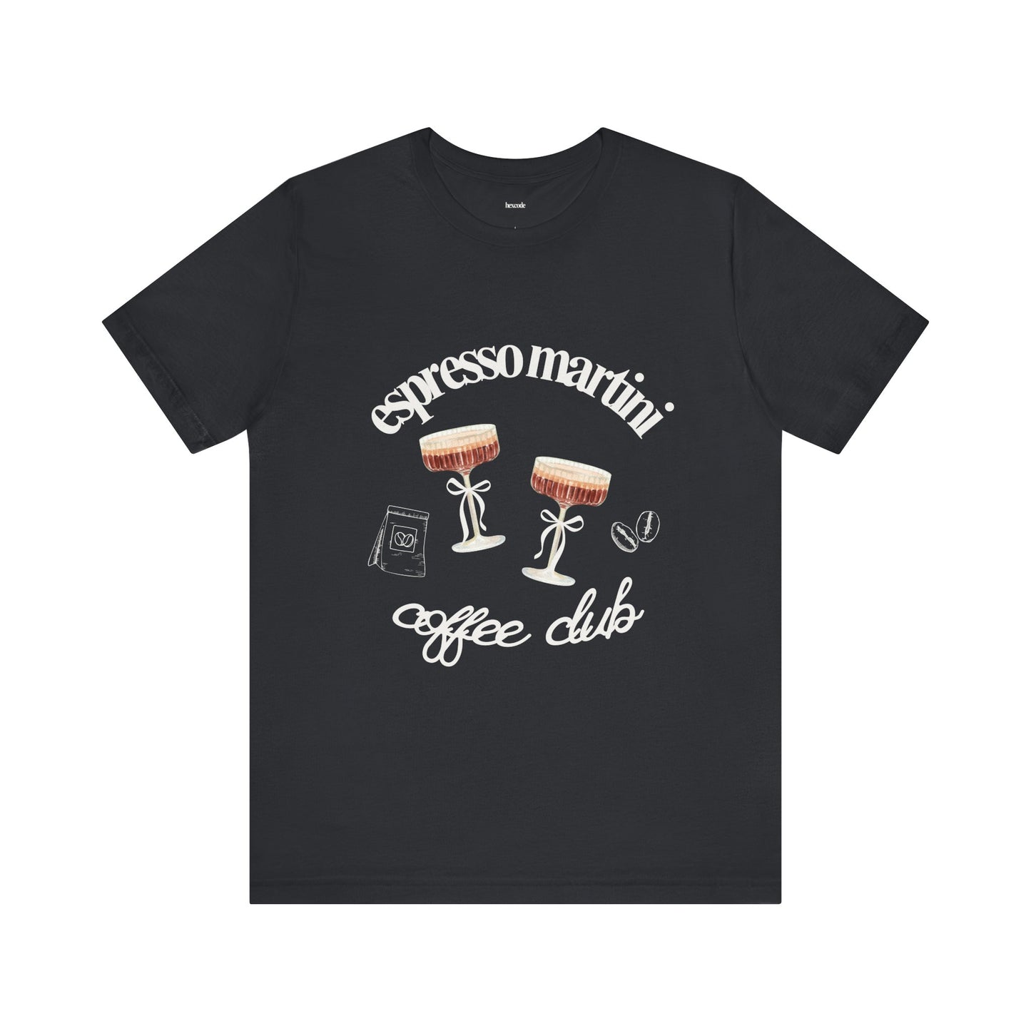 Espresso Martini Coffee Club Two Tinis Graphic Streetwear T-Shirt