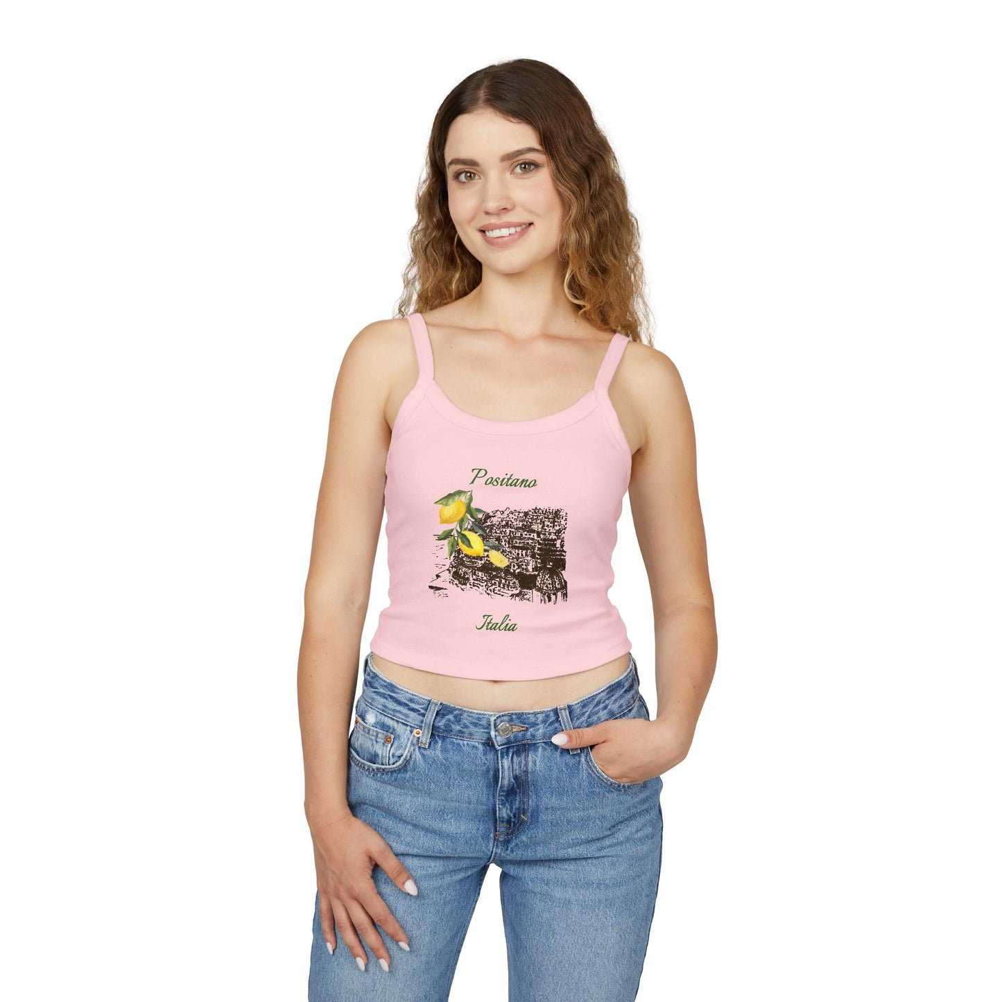 Positano Italy Spaghetti Strap Tank Top