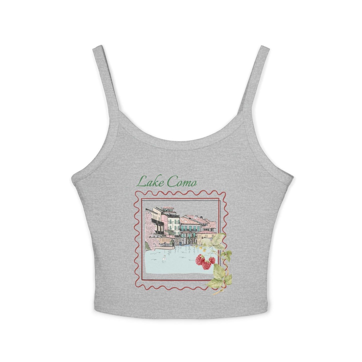 Lake Como Italy Spaghetti Strap Tank Top