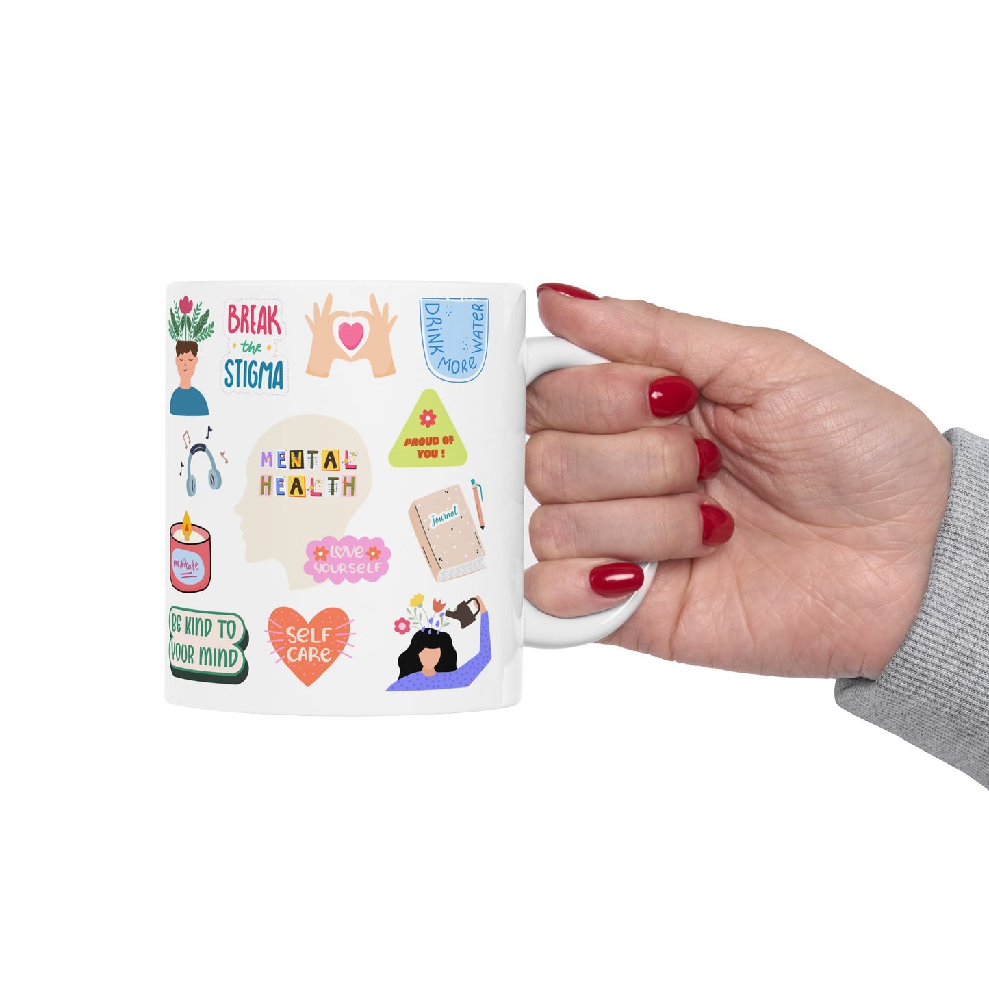 Mental Health Matters Cute Ceramic Coffee Cup Mug