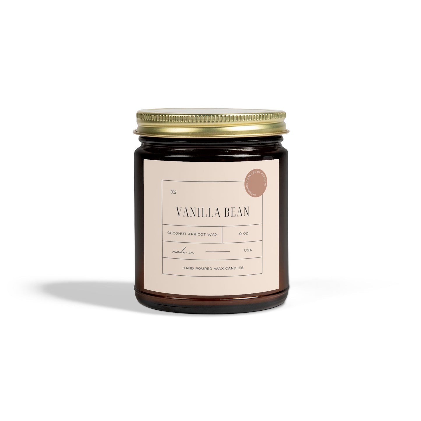 Vanilla Bean - Coconut Apricot Wax Scented Candle