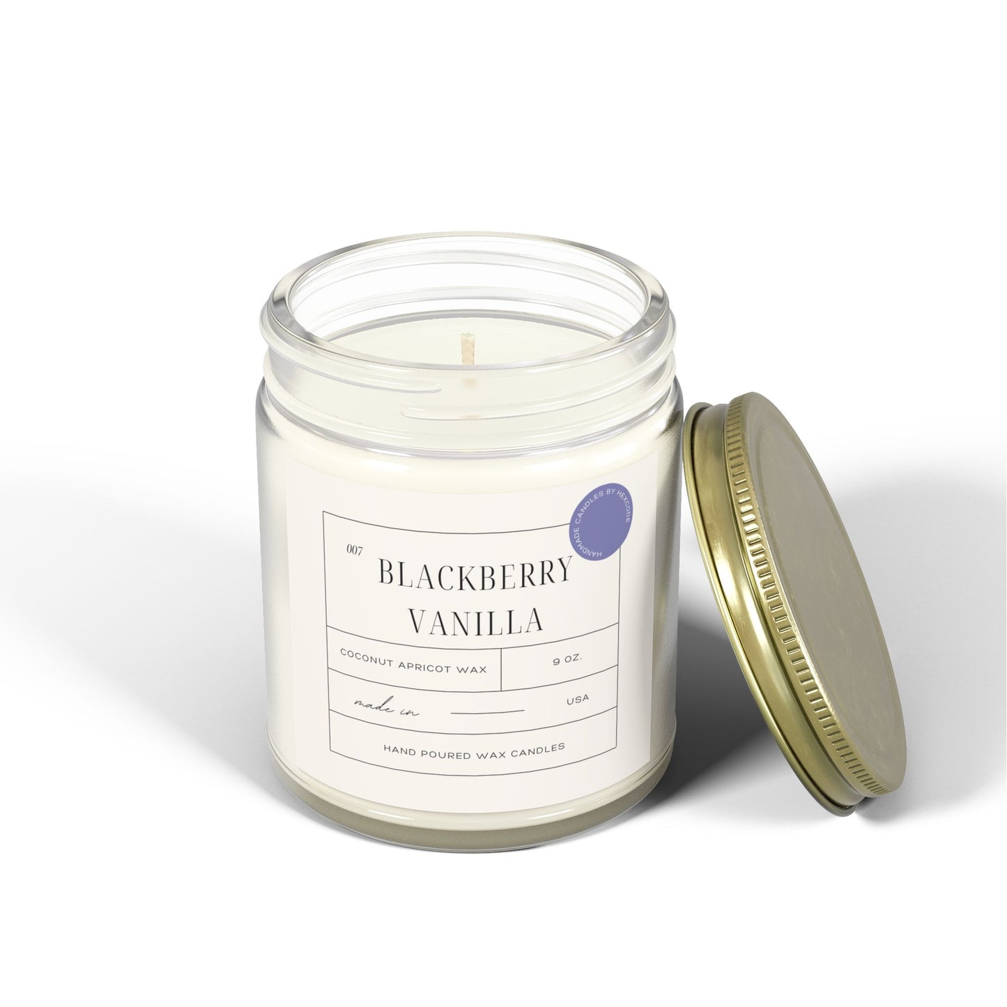 Blackberry Vanilla - Coconut Apricot Scented Candle