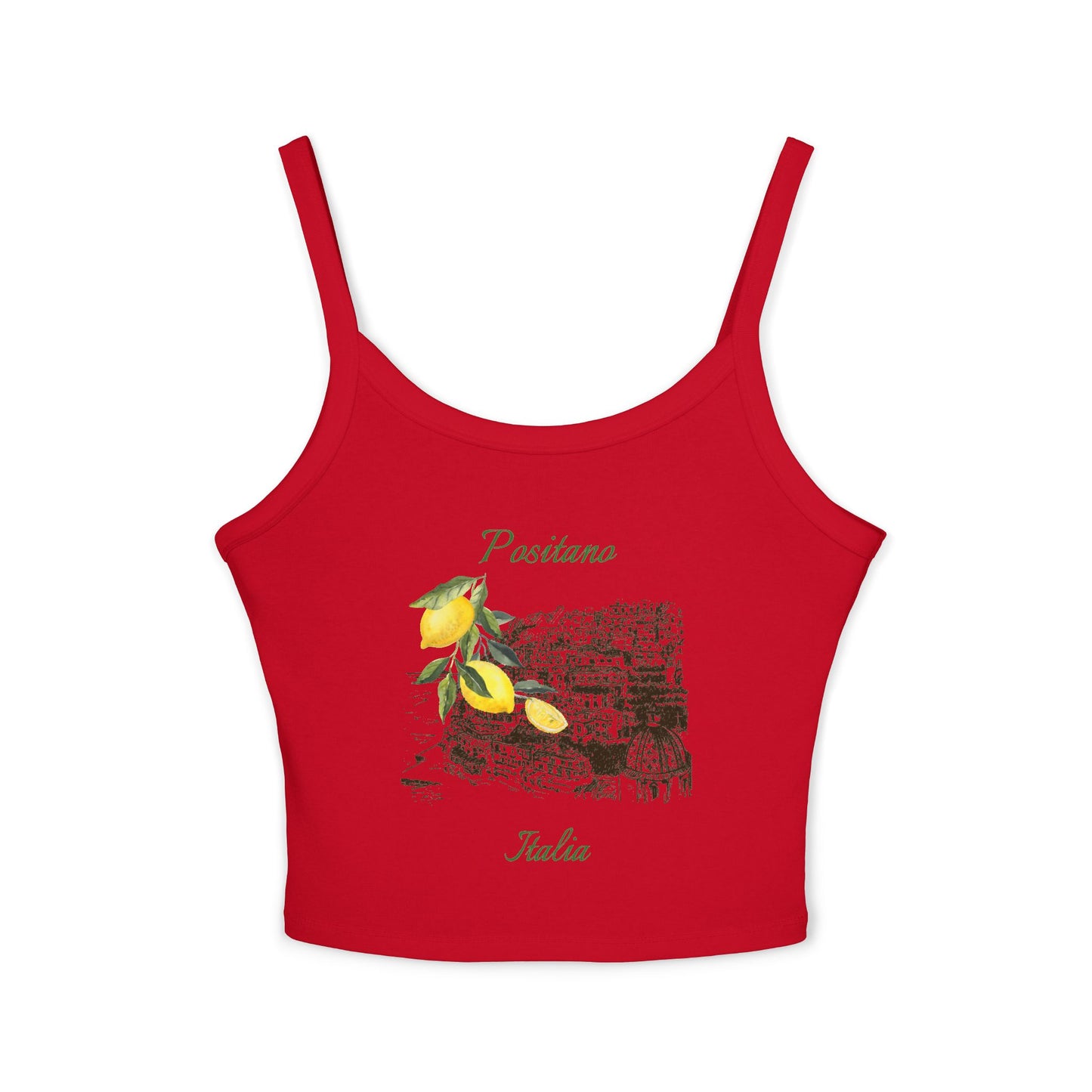 Positano Italy Spaghetti Strap Tank Top
