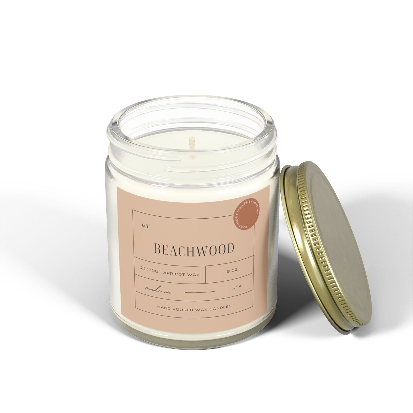 Beachwood - Coconut Apricot Scented Candle