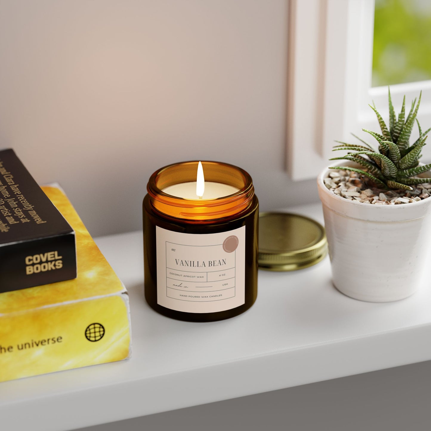 Vanilla Bean - Coconut Apricot Wax Scented Candle