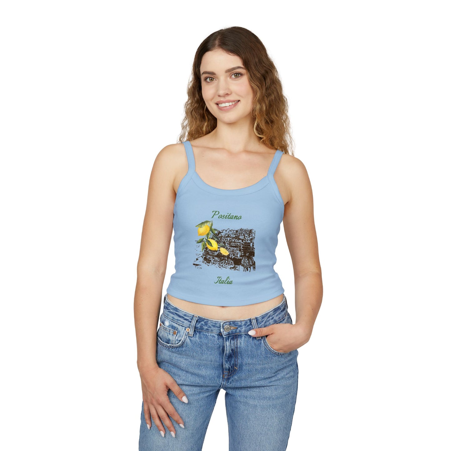 Positano Italy Spaghetti Strap Tank Top