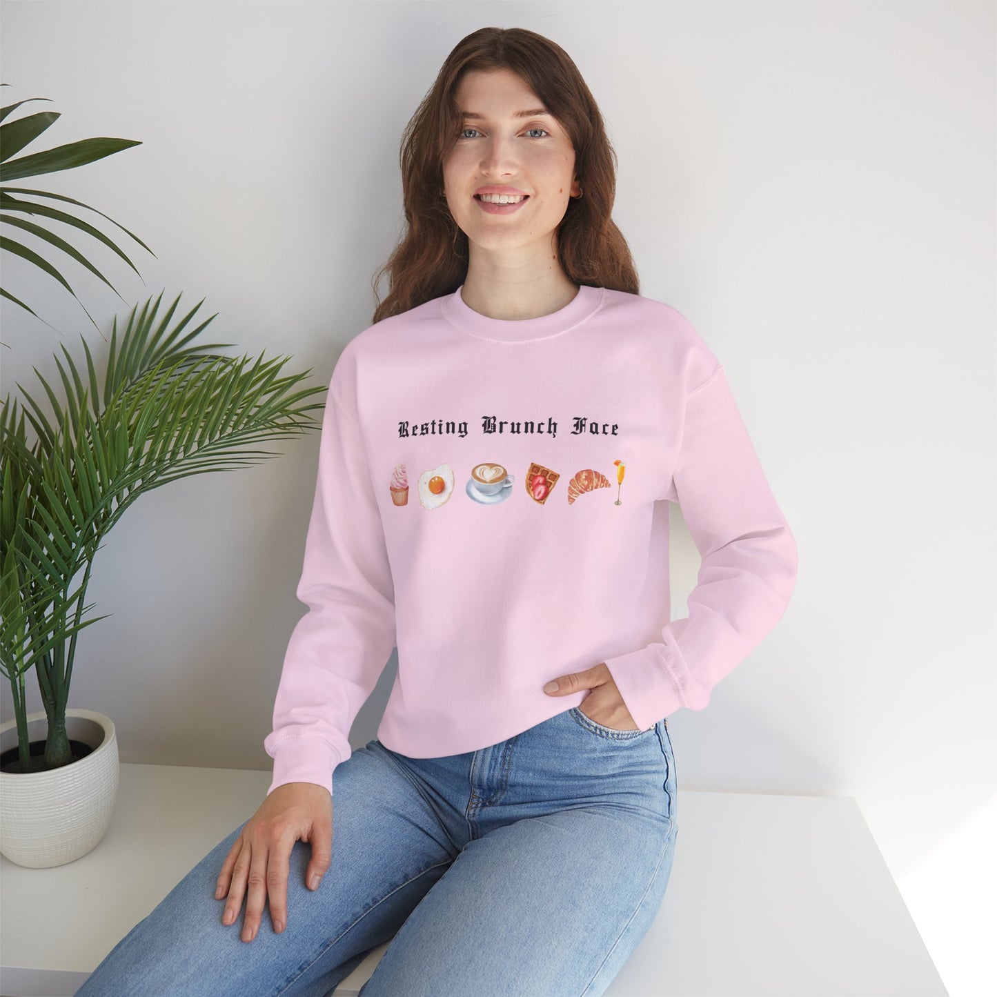 Resting Brunch Face Graphic Sweatshirt