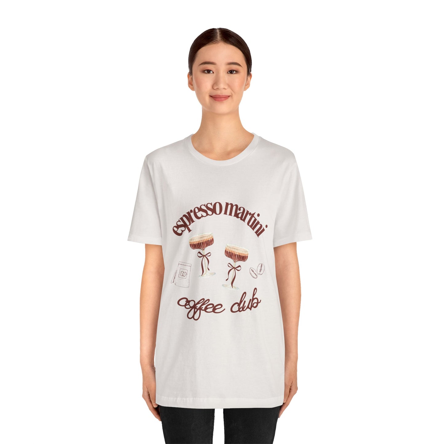 Espresso Martini Coffee Club Two Tinis Graphic Streetwear T-Shirt