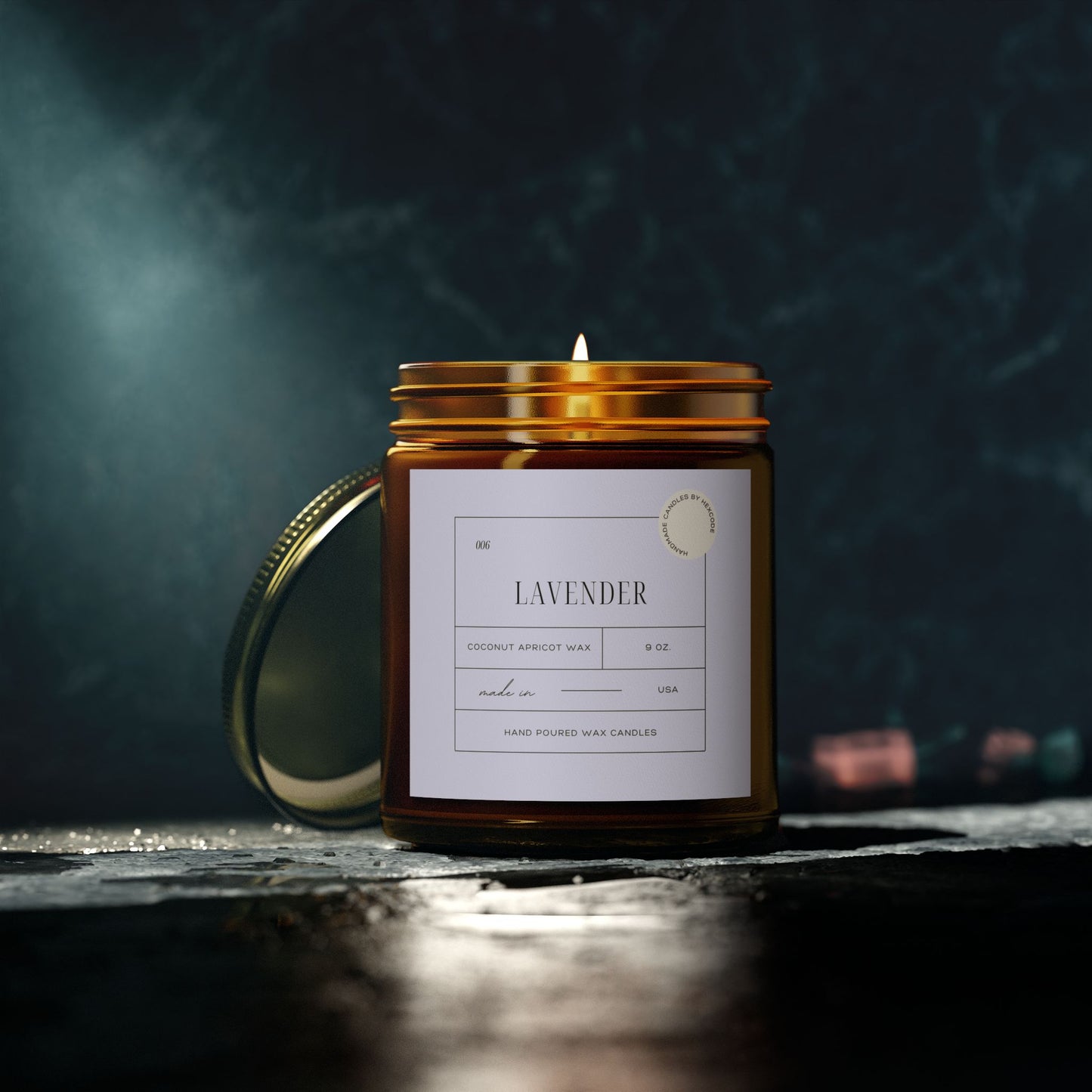 Lavender - Coconut Apricot Scented Candle