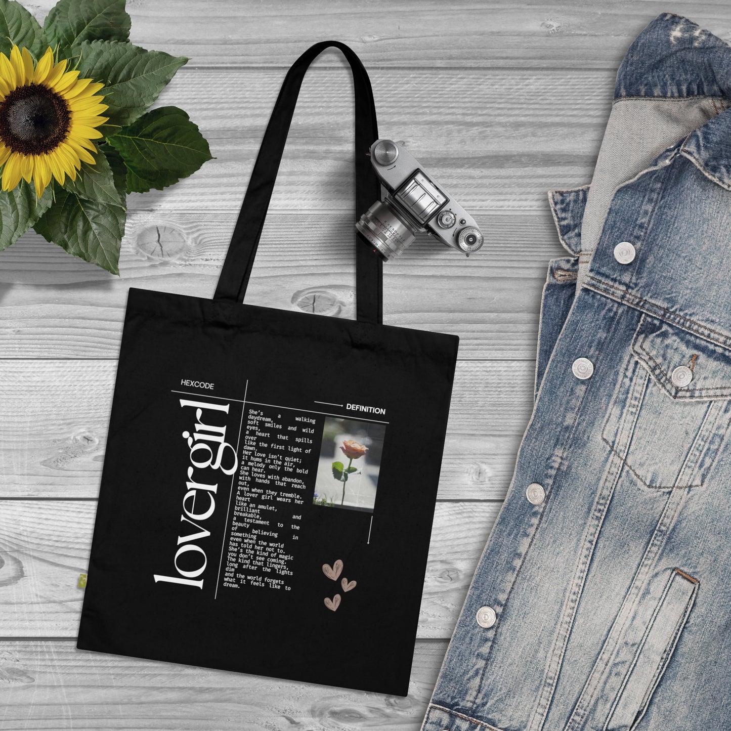 Lovergirl Loverboy Tote Bag - Black