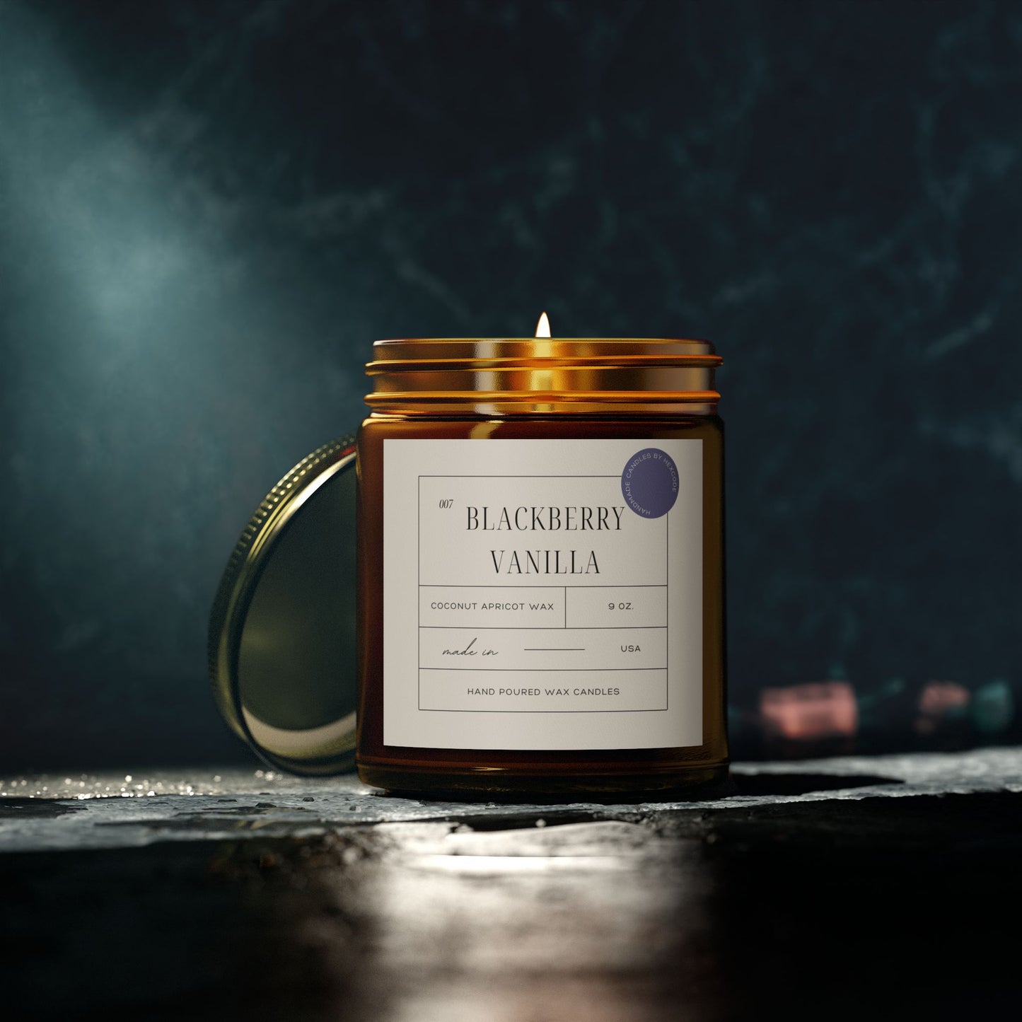 Blackberry Vanilla - Coconut Apricot Scented Candle