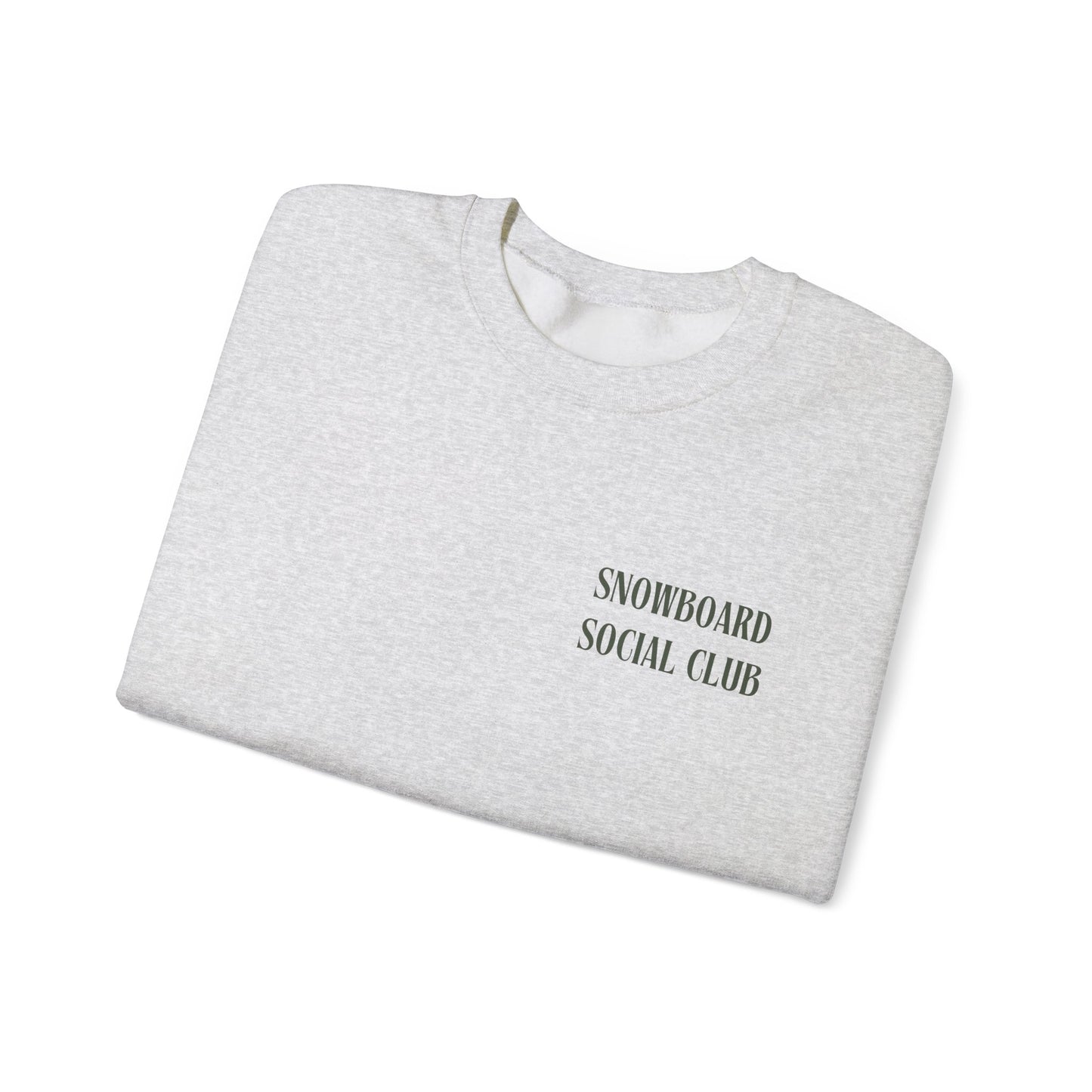 Snowboard Social Club Graphic Snowboard Sweatshirt, Powder to the People Ski Sweatshirt, Unisex Snowboarder Shirt, Snowboarding Gift