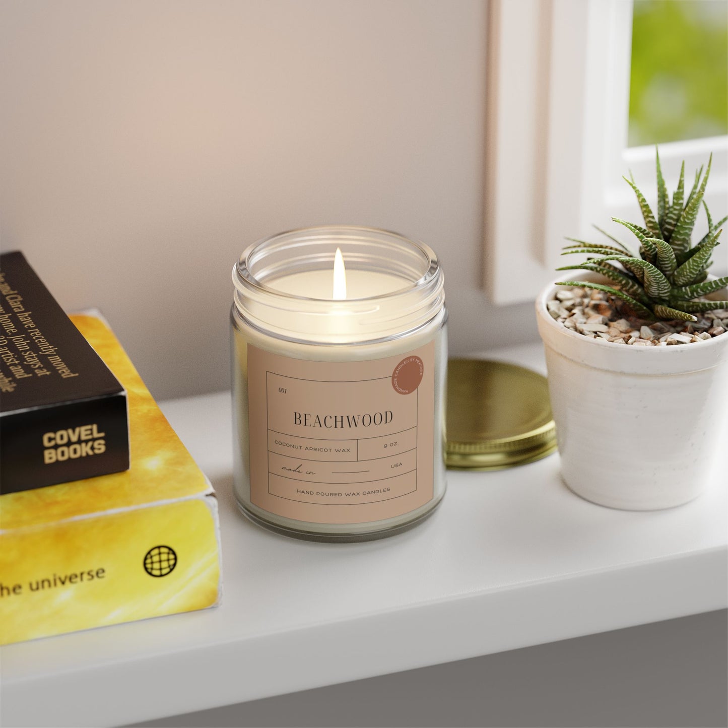 Beachwood - Coconut Apricot Scented Candle