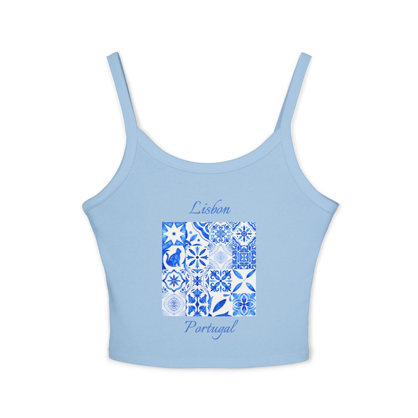 Lisbon Portugal Spaghetti Strap Tank Top