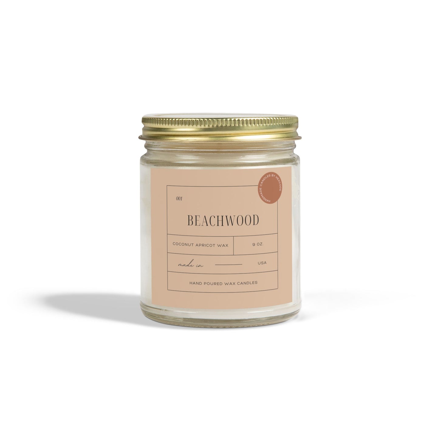 Beachwood - Coconut Apricot Scented Candle
