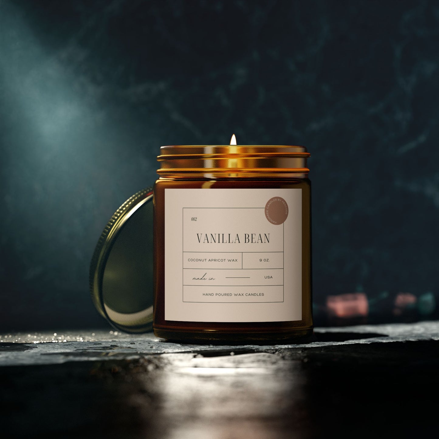 Vanilla Bean - Coconut Apricot Wax Scented Candle