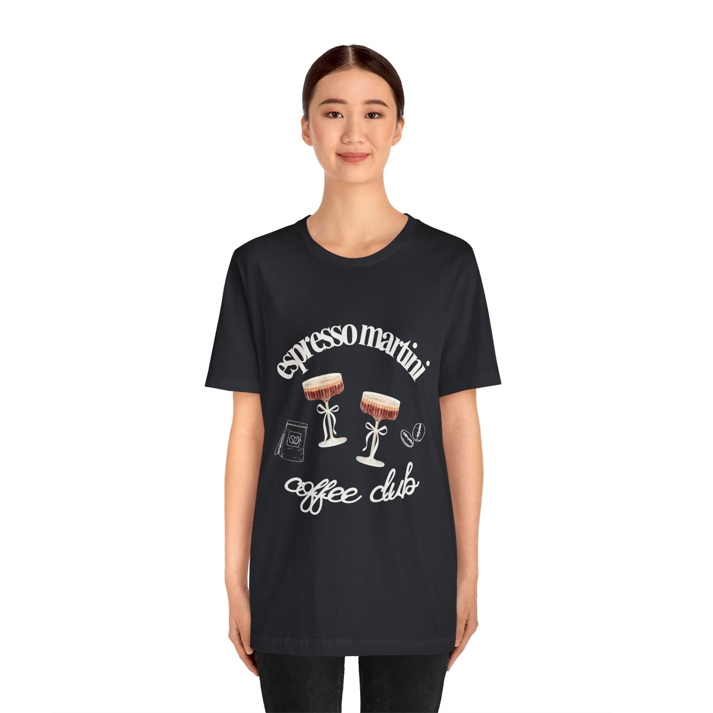 Espresso Martini Coffee Club Two Tinis Graphic Streetwear T-Shirt