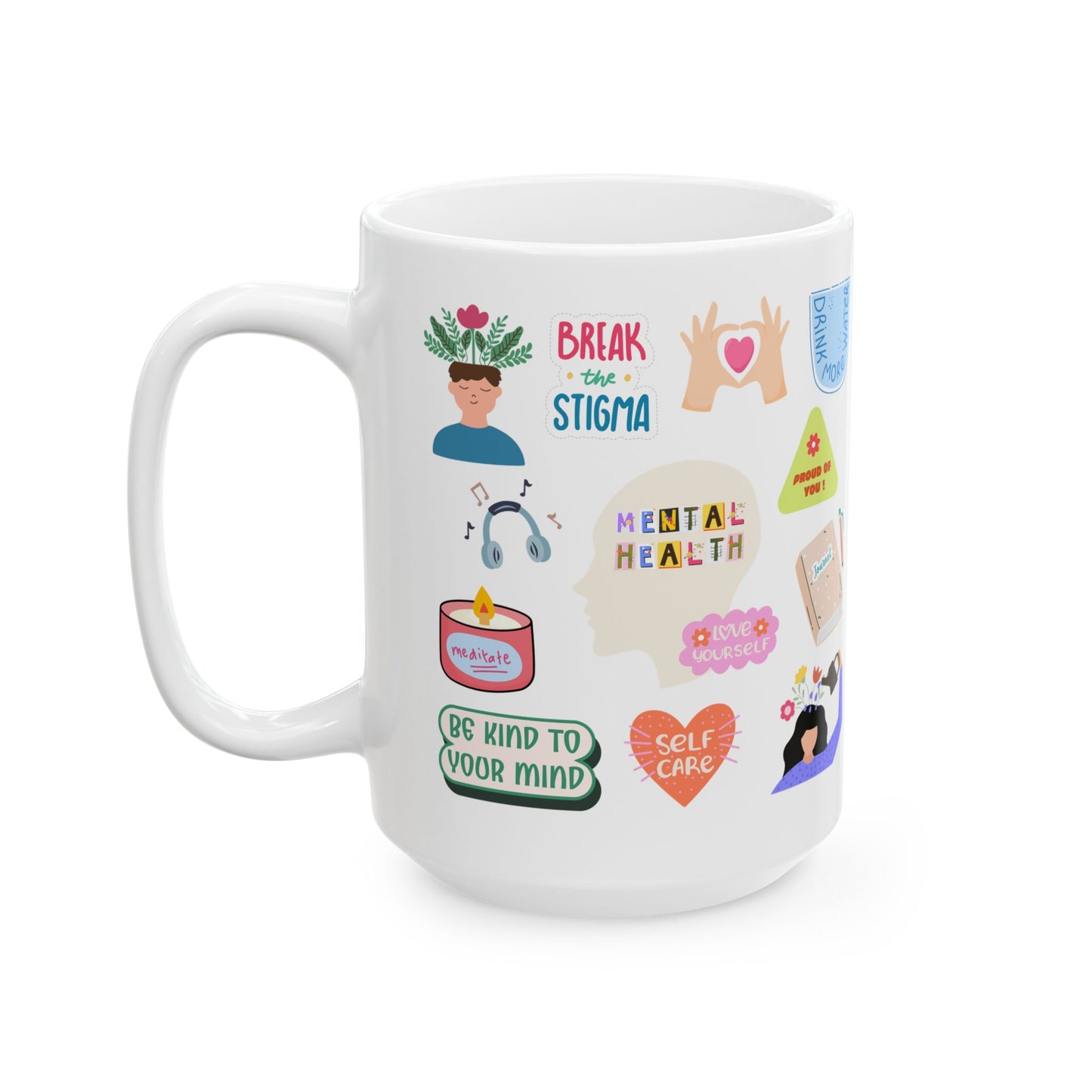 Mental Health Matters Cute Ceramic Coffee Cup Mug