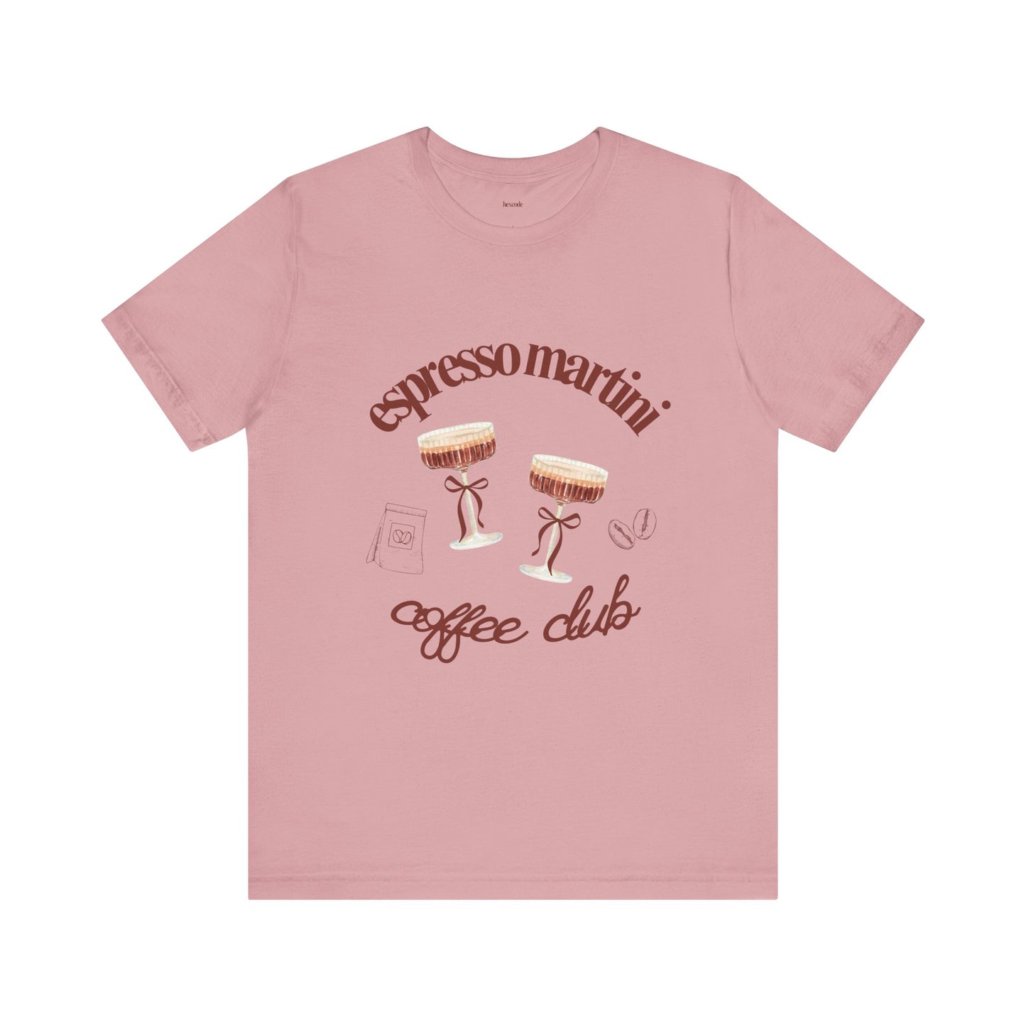 Espresso Martini Coffee Club Two Tinis Graphic Streetwear T-Shirt