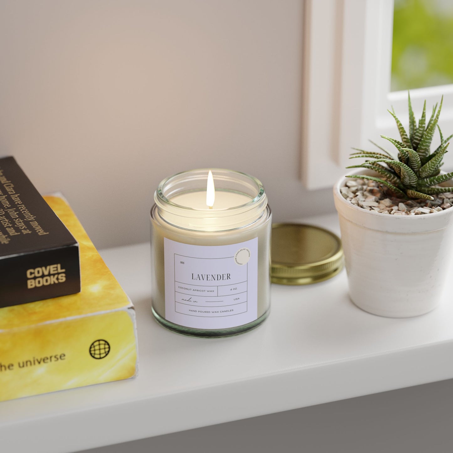 Lavender - Coconut Apricot Scented Candle