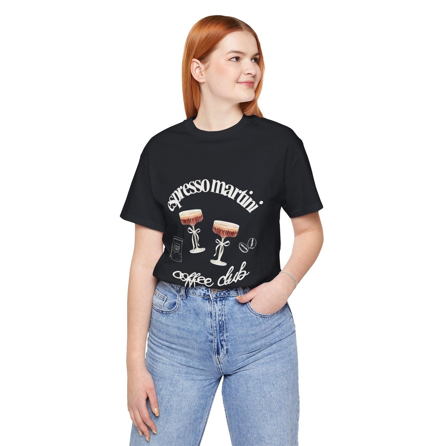 Espresso Martini Coffee Club Two Tinis Graphic Streetwear T-Shirt