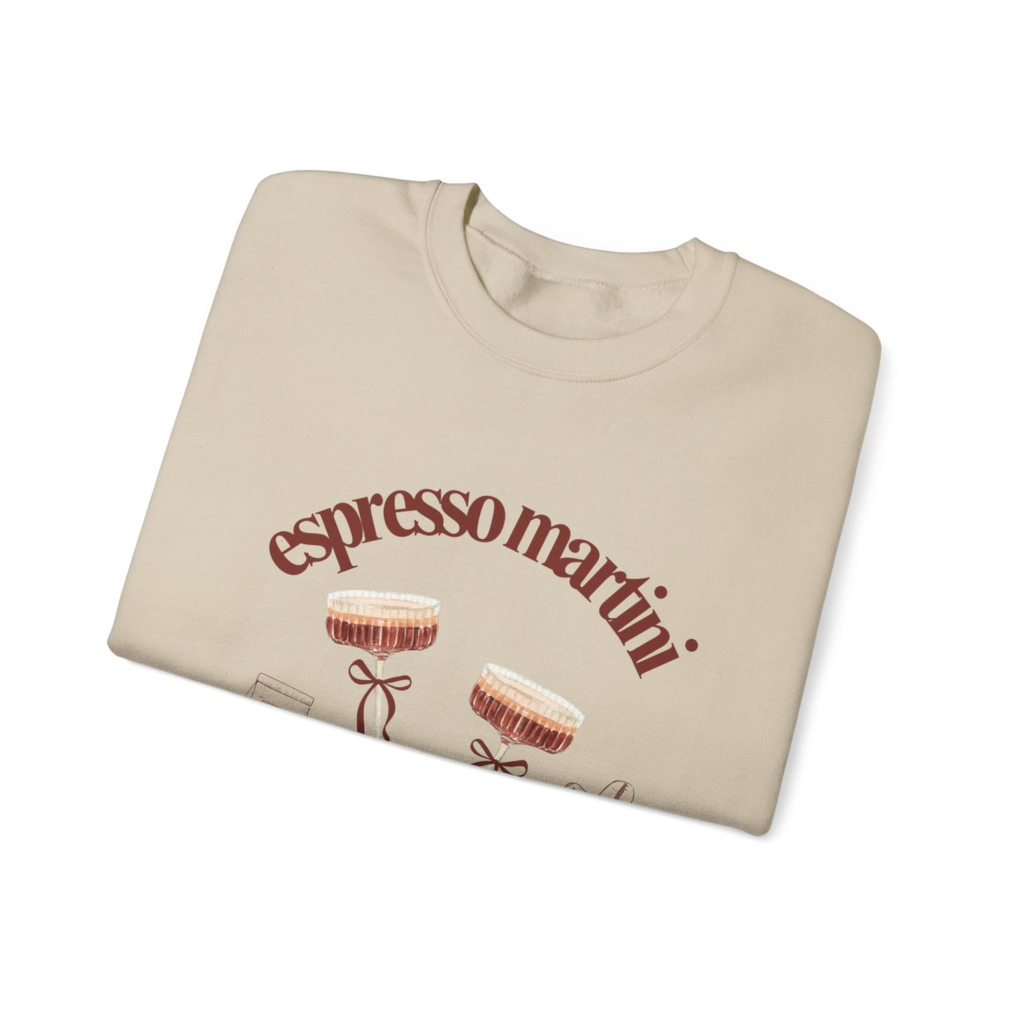 Espresso Martini Coffee Club Two Tinis Graphic Sweatshirt