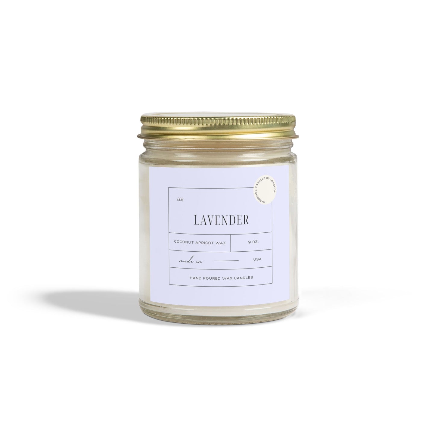 Lavender - Coconut Apricot Scented Candle