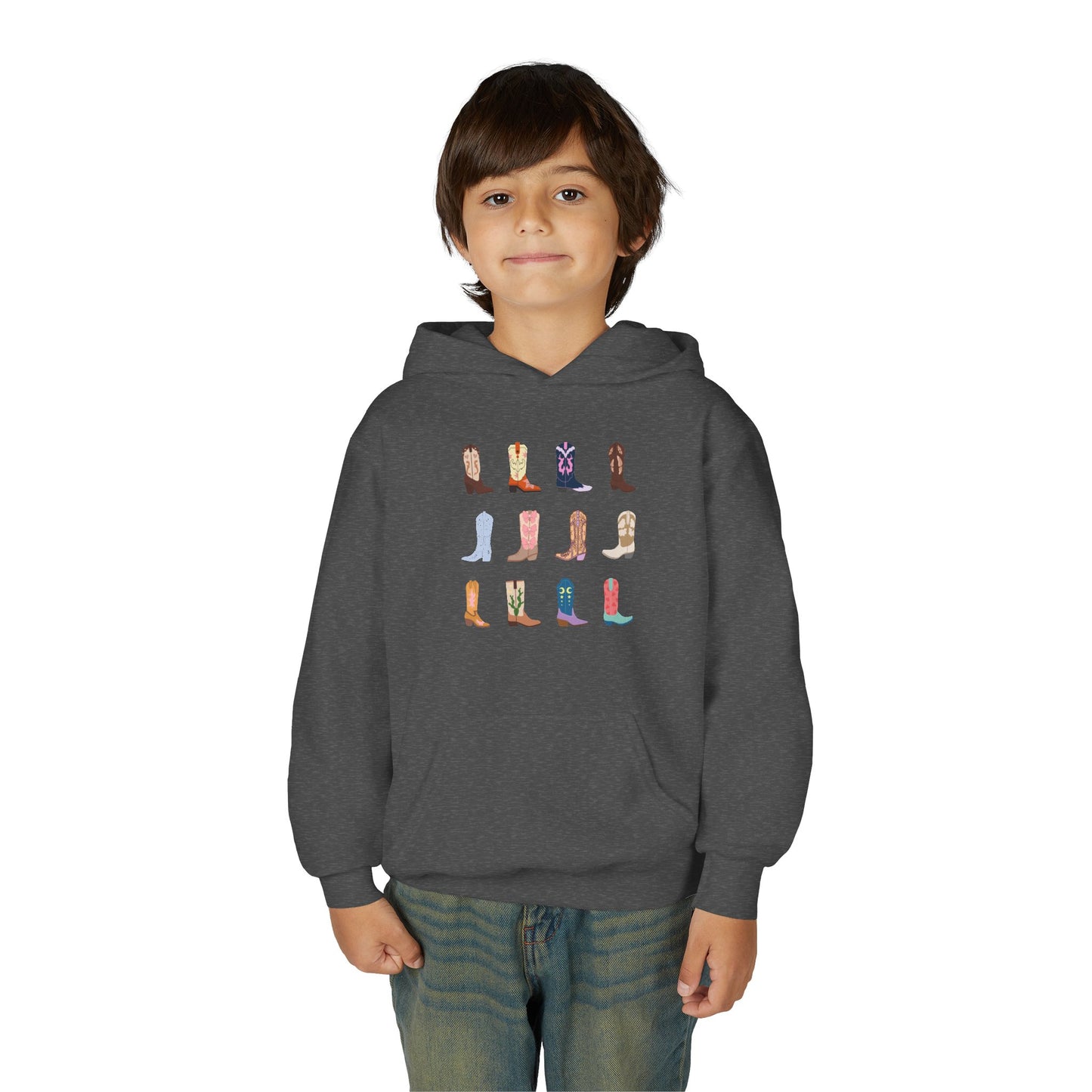 Cowboy Boot Youth Hoodie