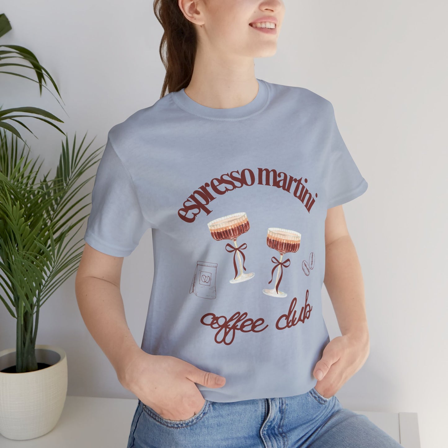 Espresso Martini Coffee Club Two Tinis Graphic Streetwear T-Shirt