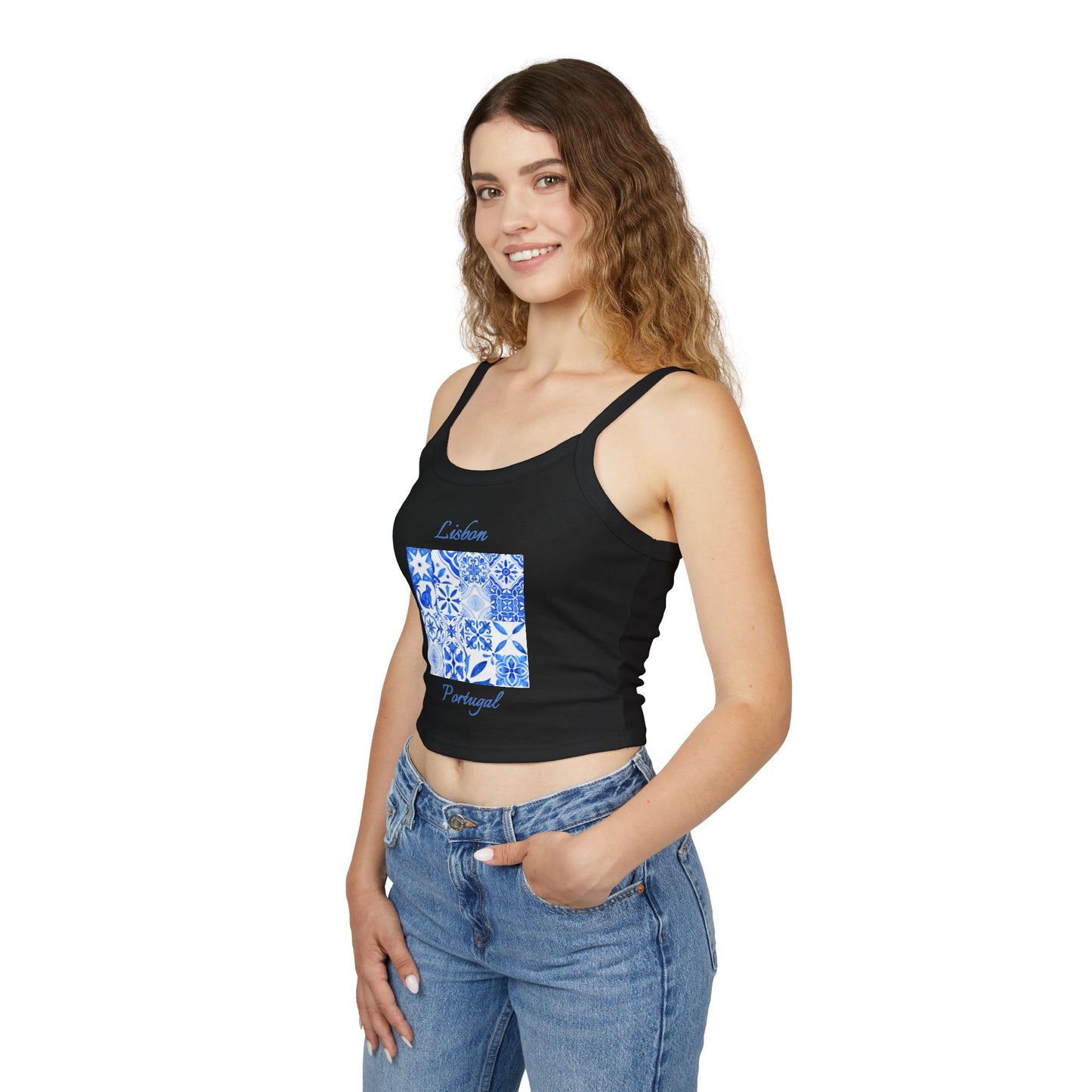 Lisbon Portugal Spaghetti Strap Tank Top