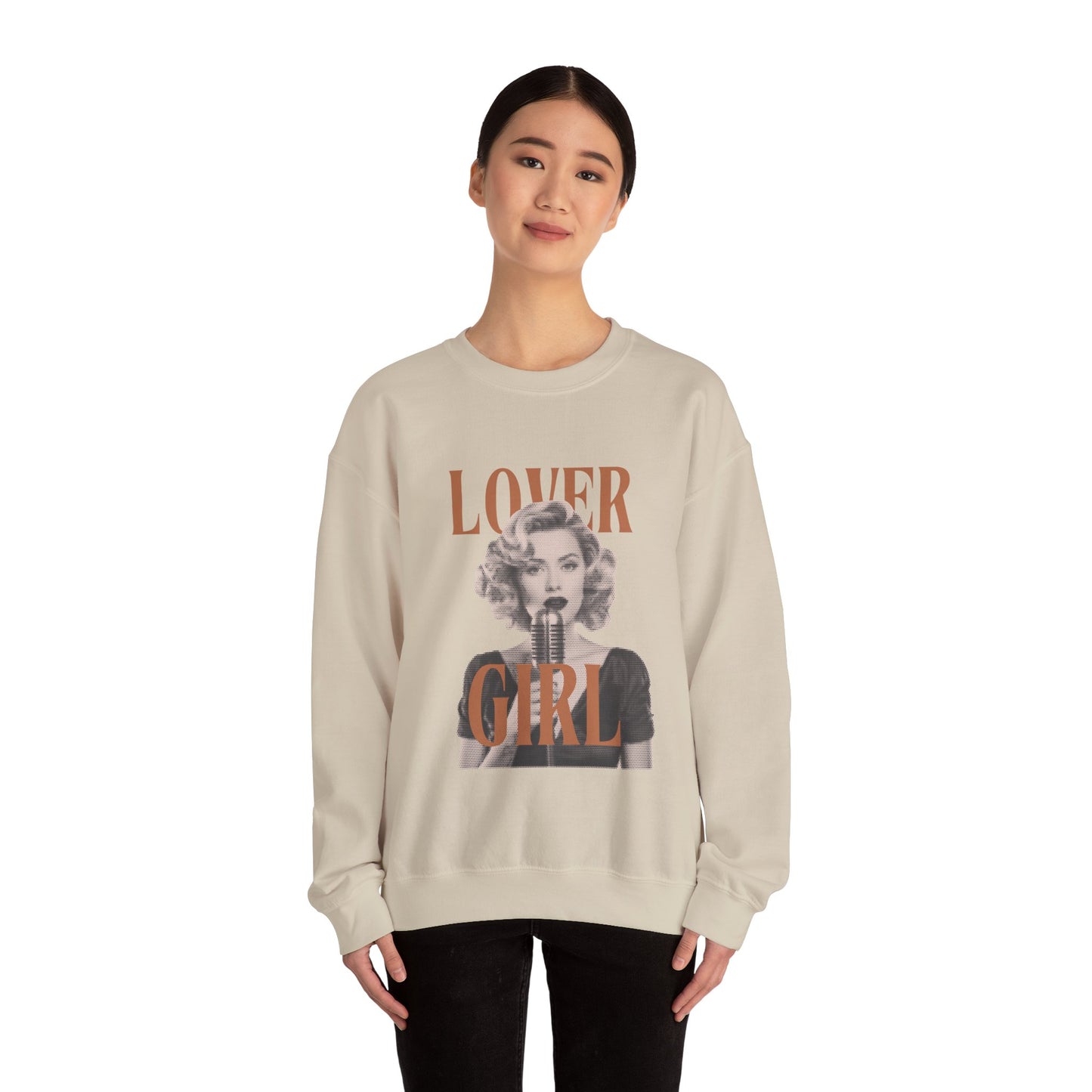 Lovergirl Vintage Aesthetic Valentine's Day Graphic Sweatshirt