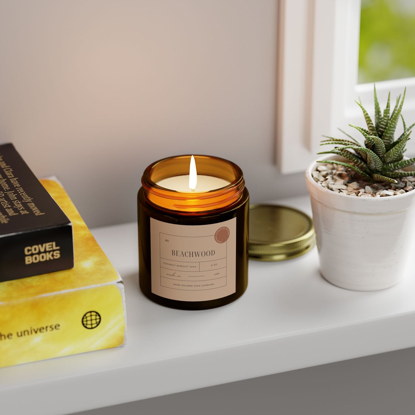 Beachwood - Coconut Apricot Scented Candle