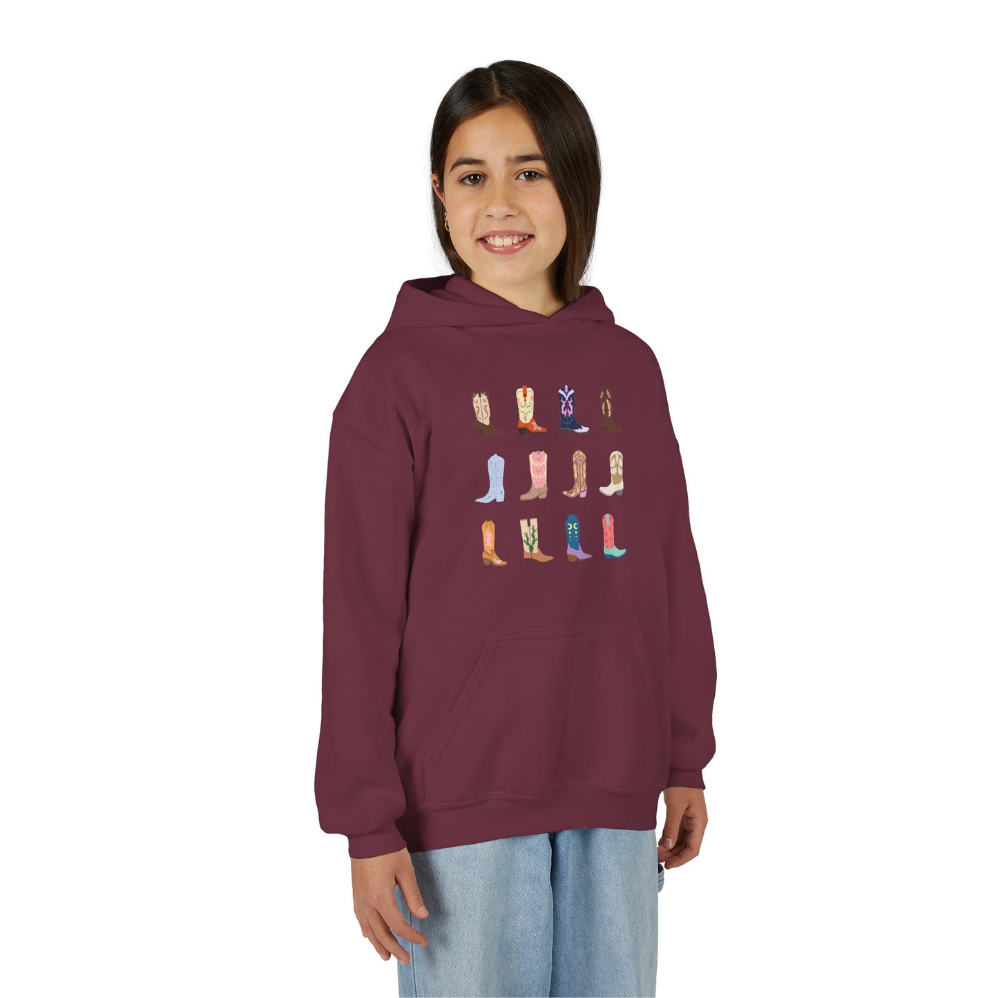 Cowboy Boot Youth Hoodie