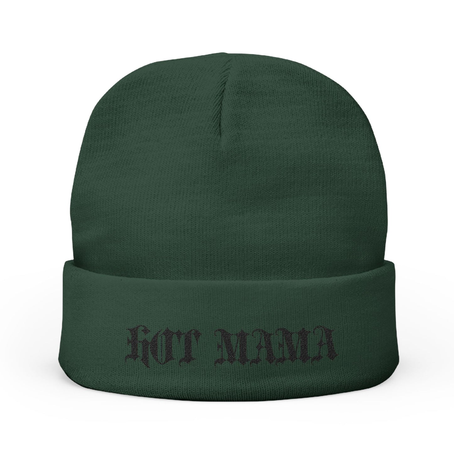 Hot Mama Embroidered Knit Beanie