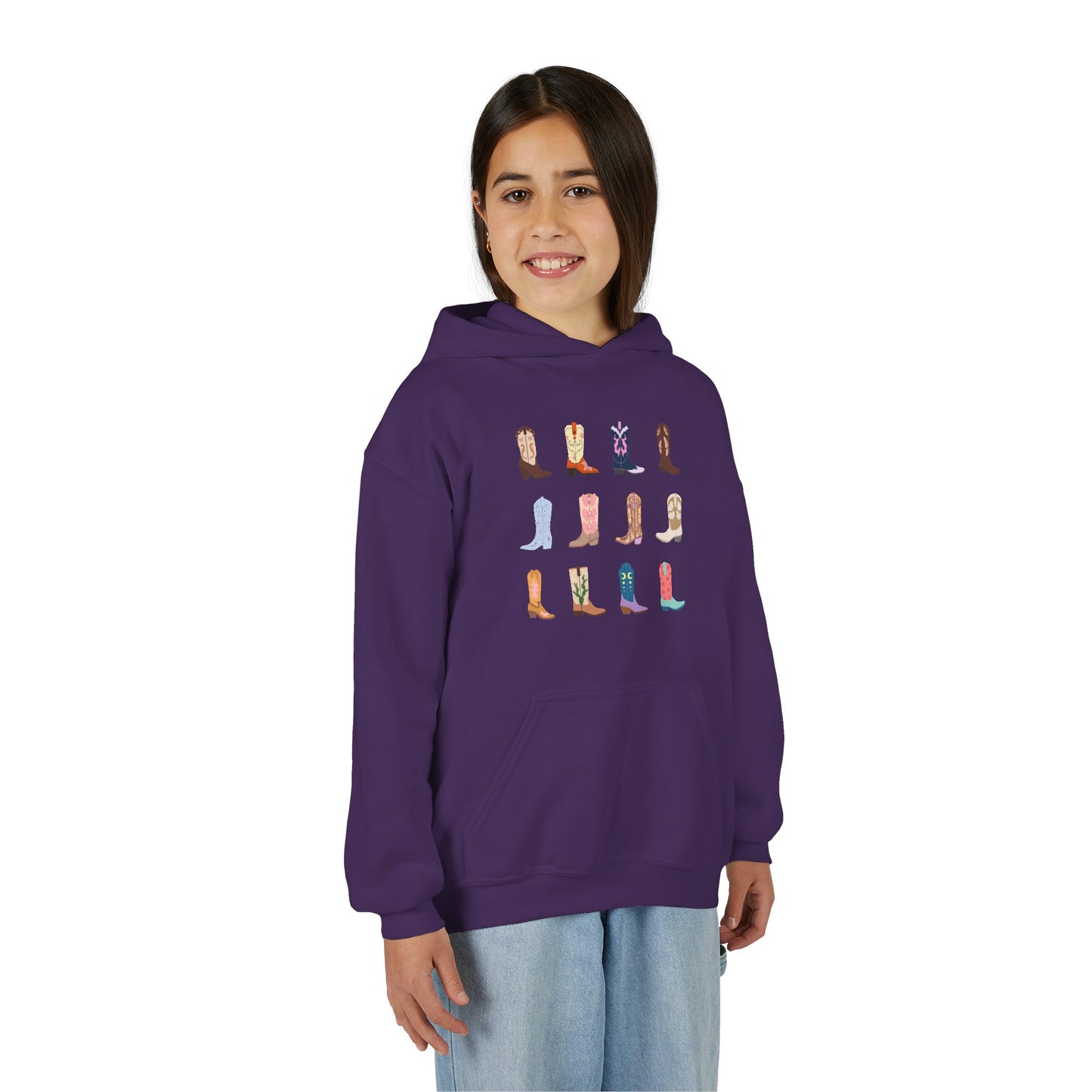 Cowboy Boot Youth Hoodie