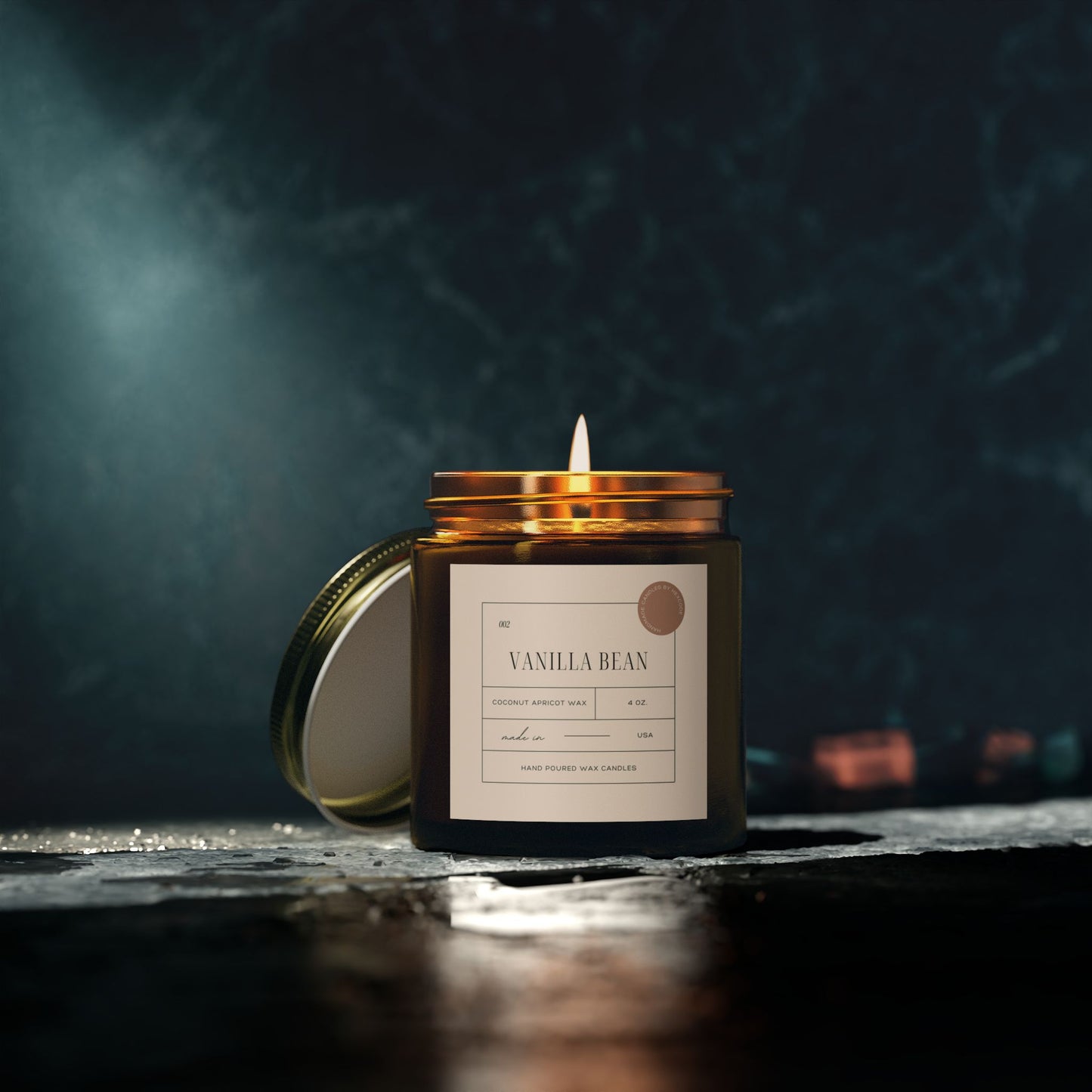Vanilla Bean - Coconut Apricot Wax Scented Candle