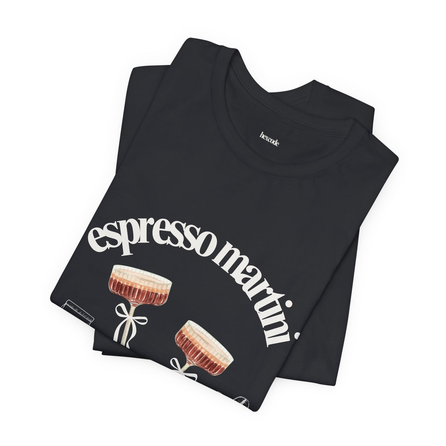 Espresso Martini Coffee Club Two Tinis Graphic Streetwear T-Shirt