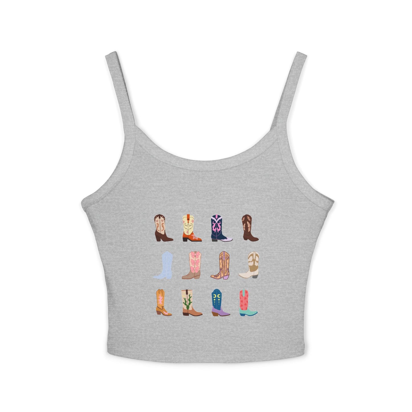 Cowboy Boots Spaghetti Strap Tank Top