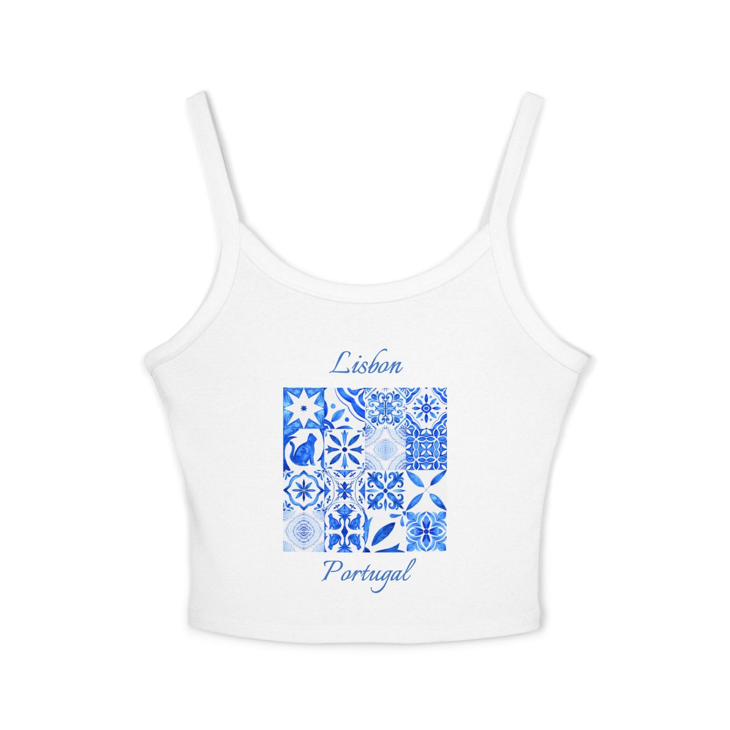 Lisbon Portugal Spaghetti Strap Tank Top