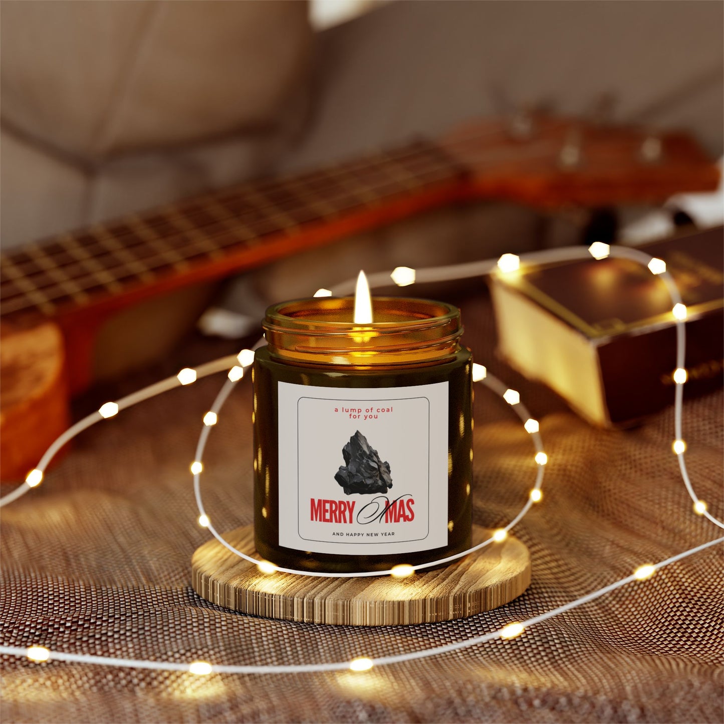 A Lump of Coal For You Merry Xmas Scented Candle