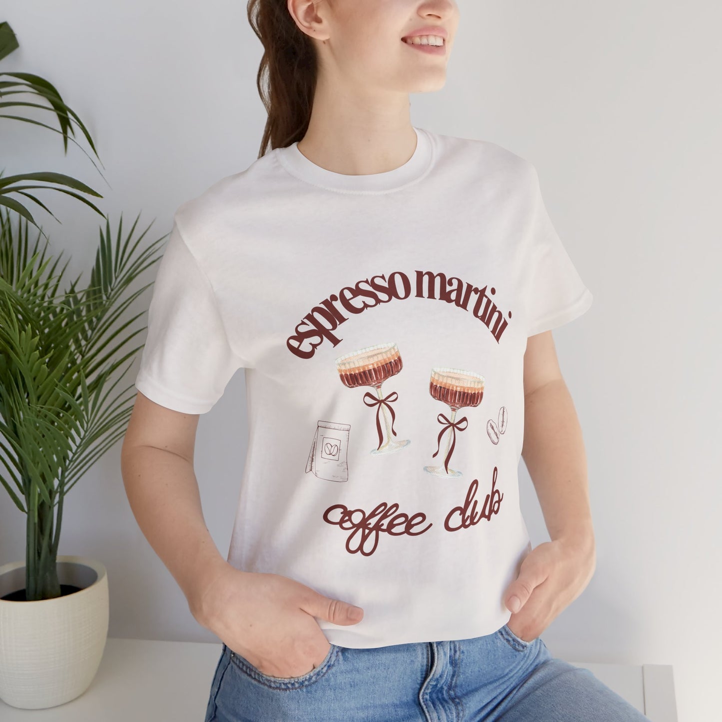 Espresso Martini Coffee Club Two Tinis Graphic Streetwear T-Shirt