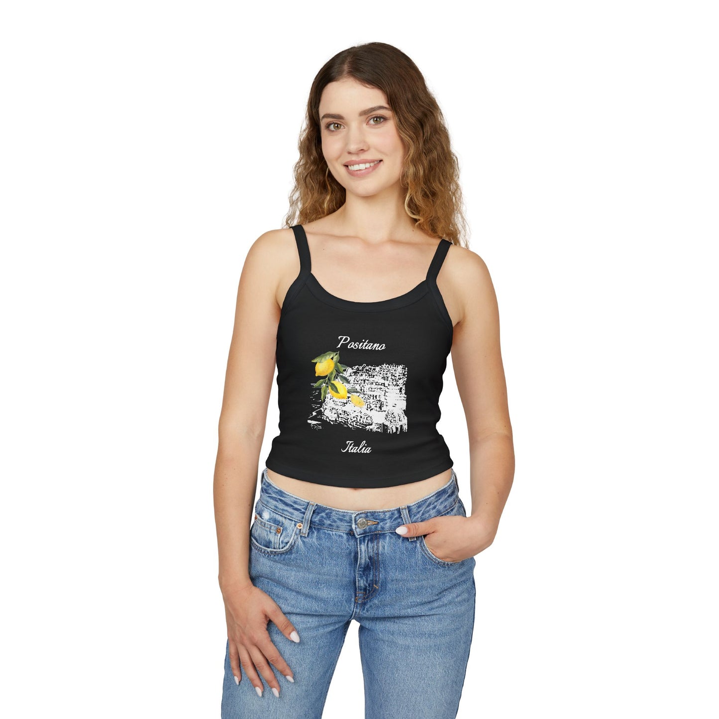 Positano Italy Spaghetti Strap Tank Top
