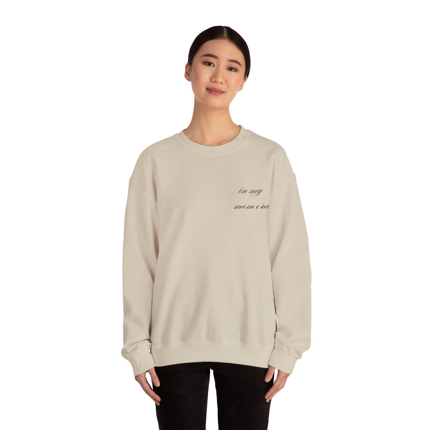 In My Mom Era Embroidered Crewneck Sweatshirt