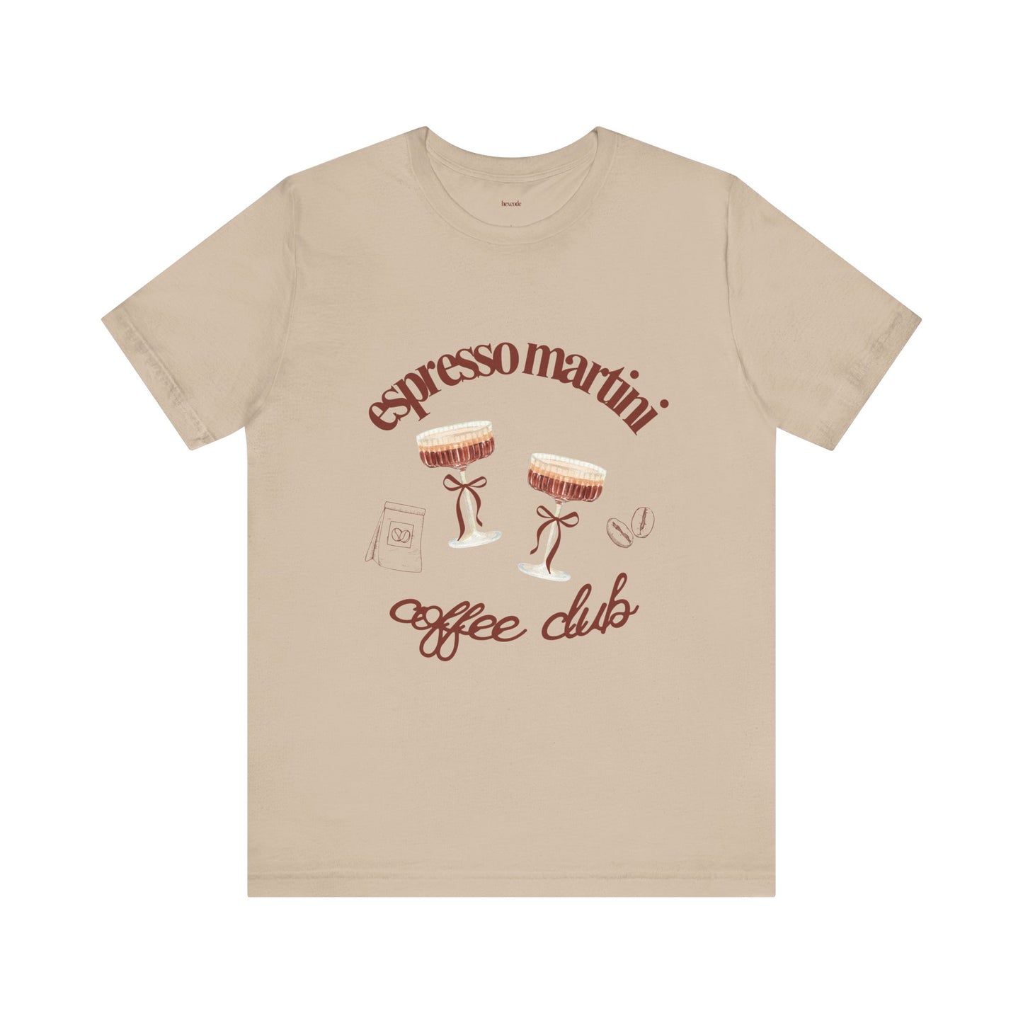 Espresso Martini Coffee Club Two Tinis Graphic Streetwear T-Shirt