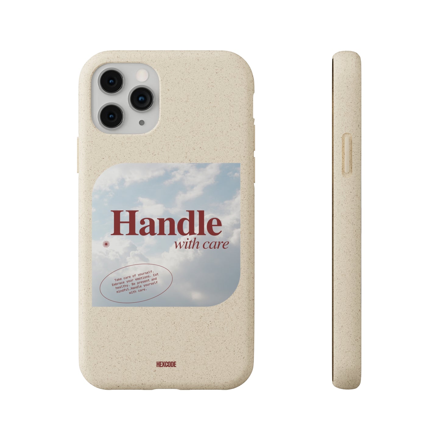 Handle with Care Biodegradable iPhone Case