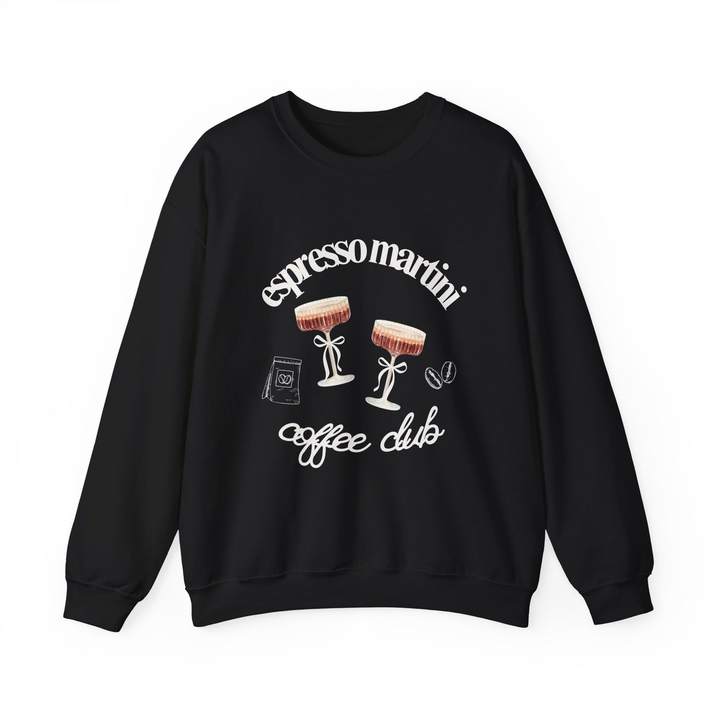 Espresso Martini Coffee Club Two Tinis Graphic Sweatshirt