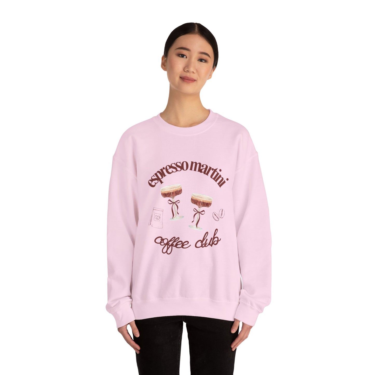 Espresso Martini Coffee Club Two Tinis Graphic Sweatshirt